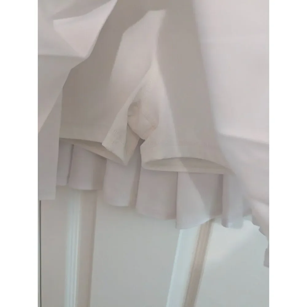 Gap Fit GapFit pique stretch pleated white skort Girls Medium 8/9  tennis cheer